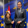 Dr. Deuba discusses climate action with EU Commissioner