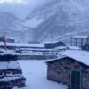 Nubri Valley in northern Gorkha witnesses snowfall