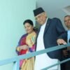 UML Chair Oli, former President Bhandari meet
