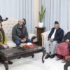NC President Deuba, UML Chair Oli meet first time after Gen Z protest