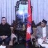 Chinese ambassador Chen Song pays farewell call on Speaker Ghimire