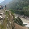 Bailey bridge over Arun River breaks down