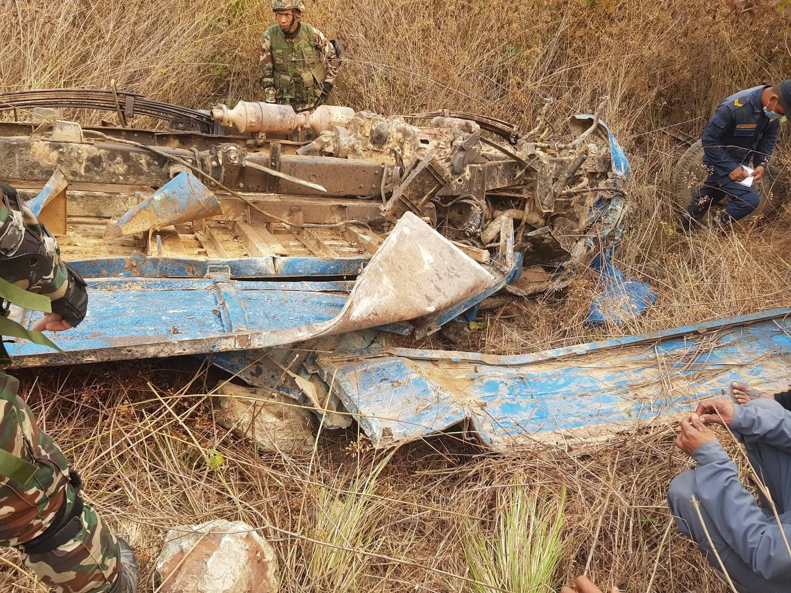 Vehicle carrying election staffers plunges leaving one dead