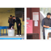 RSP Chairman Lamichhane and senior leader Sah cast their votes