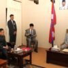 Chinese ambassador pays courtesy call on VP Yadav