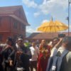 Vietnamese Bhikkhus team visit Boudhanath, Syoyambhunath