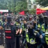 South Korean riot police clear protesters after ballot shortage blockade