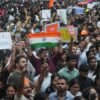 India’s Cockroach movement supporters gather to attempt a march to Parliament