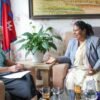 EU Ambassador pays farewell call on Minister Chaudhary
