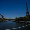 High divers take the plunge in the Seine in a new test of Paris’ reclaimed river