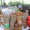 Relief materials distributed to flood survivors at holding centres