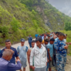 Bus-hit sends parked car plunging into Sunkoshi River