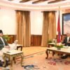 Finance Minister Wagle pays courtesy call on President Paudel