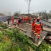 Mudslide kills 2 and leaves 10 missing in China after heavy rain from Typhoon Saudel