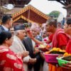President Paudel worships at Krishna Temple in Patan
