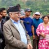 NCP coordinator Dahal participates in ‘ghewa’ ritual for Rasuwa-Bhotekoshi dead