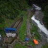 Flooding in Relekhola dam halts power production