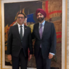 Finance Minister Wagle calls on World Bank Group president Banga in USA