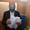 विष्णु पौडेलद्वारा एमालेको उपाध्यक्षमा उम्मेदवारी दर्ता