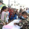 खोटाङमा नेपाली सेनाले आयोजना गरेको स्वास्थ्य शिविरमा १५८ जना लाभान्वित