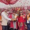 महिला राष्ट्रिय फूटबल टोलीकी कप्तान साम्बा सम्मानित