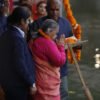 प्रधानमन्त्री कमलपोखरी पुगेर छठ पूजामा सहभागी