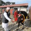 राष्ट्रपति पौडेलद्वारा गाई पूजा