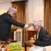 राष्ट्रपति पौडेलद्वारा गुरु पुरोहितको हातबाट दसैंको टीका ग्रहण
