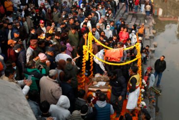 यसरी गरियो वरिष्ठ कलाकार थापाको अन्त्येष्टि