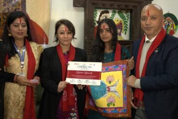 काठमाडौँमा मिथिला चित्रकला तालिम