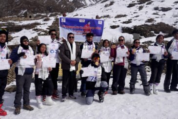 पाँचौँ राष्ट्रिय स्की प्रतियोगितामा सिनियरतर्फ छेवाङ र जुनियरतर्फ  शर्मा च्याम्पियन