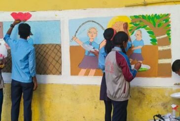 स्वास्थ्य र खेलकुदको सन्देशसहित ‘मिथिला कला’