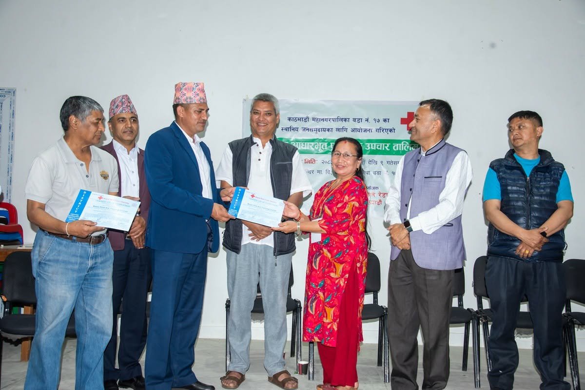 आठ सय जना प्राथमिक उपचारकर्ता तयार गर्दै काठमाडौँ महानगर