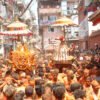 तस्बिरमा भक्तपुरको सिन्दूर जात्रा