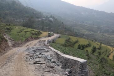 ताकम–हिलापोखरी–सोलवाङ सडक स्तरोन्नति सुरु