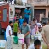 कटारीमा खानेपानीको समस्याः दमकलबाट वितरण गर्दै नगरपालिका