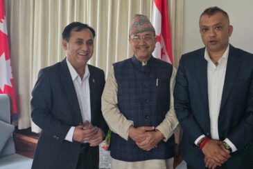 पूर्णबहादुरसँग गगन र विश्वप्रकाशको वार्ता