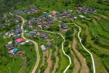 बिम गाउँमा पक्की पदमार्ग