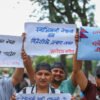 प्रधानमन्त्रीको राजीनामा माग्दै नेकपाको प्रदर्शन