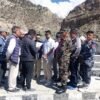 पूर्वाधारमन्त्री लम्साल कोरला सडकको निरीक्षणमा