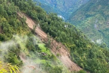 पहिरोका कारण म्याग्दीका १९ घरमा क्षति