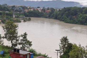 सेतीको बहाव बढेर रामघाटमा ताल बनेपछि उच्च सतर्कता