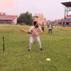मन्त्री पोखरेलद्वारा देउखुरी क्रिकेट रङ्गशालाको निरीक्षण