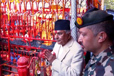 राष्ट्रपति पौडेलद्वारा शक्तिपीठहरूमा पूजाआराधना एवं दर्शन