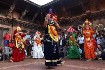 पाटन दरबार क्षेत्रमा अष्टमातृका नाच प्रस्तुत
