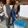 कांग्रेस महाधिवेशनः सभापतिका उम्मेदवार श्यामकृष्ण खड्गीले गरे मतदान