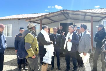 कोरला नाकाको अवस्थाबारे बुझ्न चिनियाँ राजदूत लोमान्थाङमा