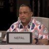 नेपाल र प्रशान्त क्षेत्रका टापु राष्ट्रहरू जलवायु सङ्कटको अग्रपंक्तिमा छन् : परराष्ट्रमन्त्री खनाल